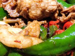 辣椒炒土猪肉-胡记德源粉·湖南菜(双安店)