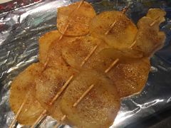 烤土豆片-路边摊小炉子烧烤