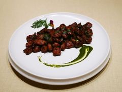 黑椒青酱牛肉粒-将相和·海鲜蒸饺大连菜
