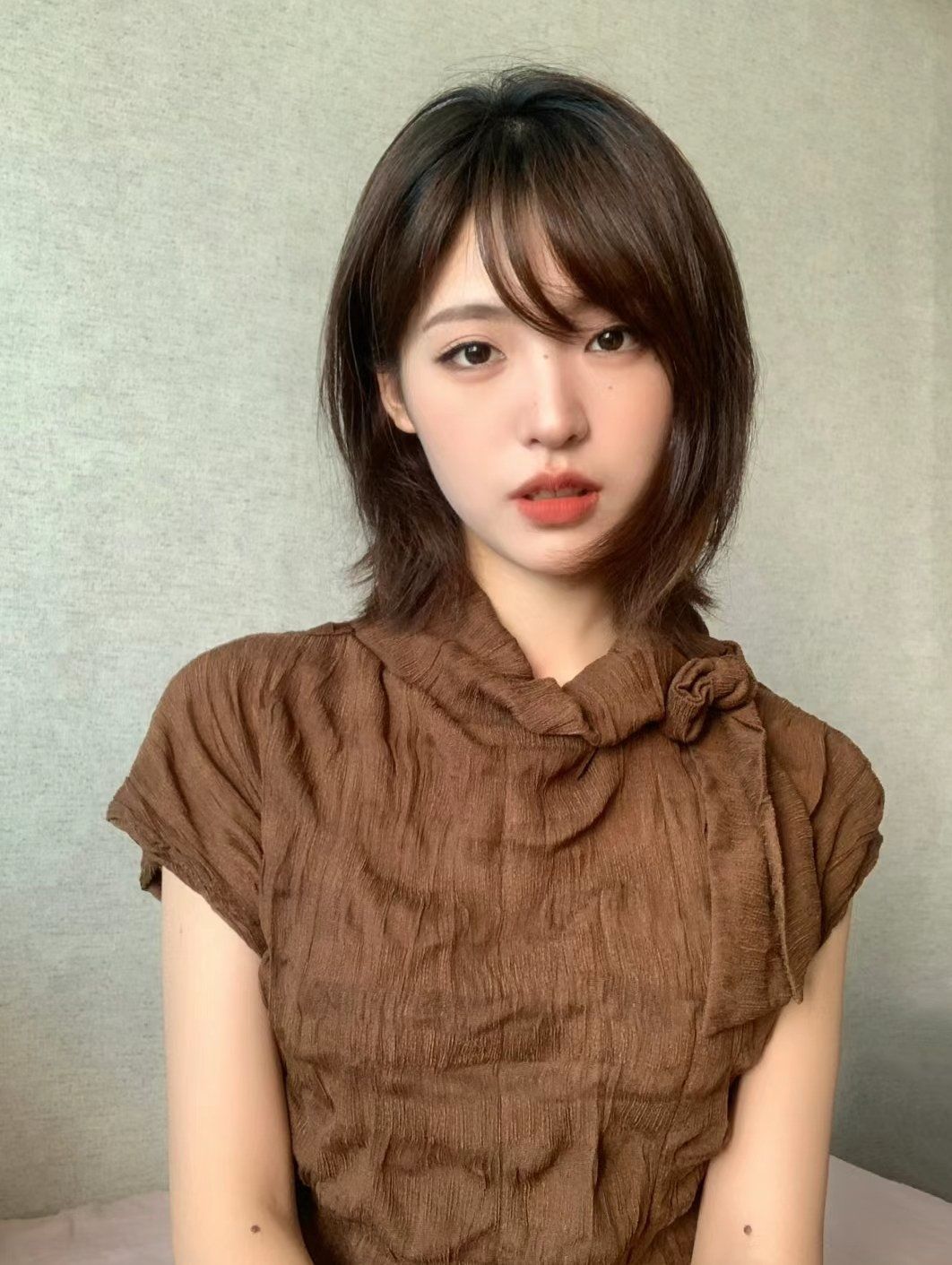 日系层次感短发