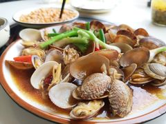 葱姜炒花蛤-鑫悦楼煎蟹·16年海鲜大排档
