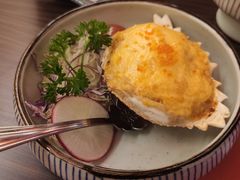 黄金海胆蟹壳烧-仙隐小鹿中華の日料(荣民龙首广场店)