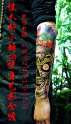 -小辫刺青洗纹身