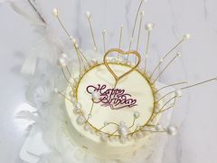 网红白色羽毛海藻款蛋糕-艾加柒克蛋糕茶歇甜品台(春熙路店)