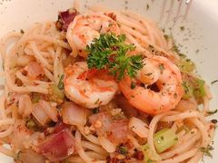 鲜虾蒜辣意面-小食院简餐厅