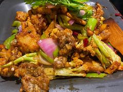 炭火干锅牛蛙加鸡翅-炭舍干锅(华发商都店)