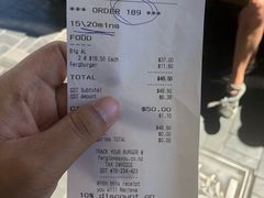 账单-Fergburger(皇后镇店)