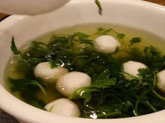 菊叶手工鱼圆汤-南京东郊国宾馆