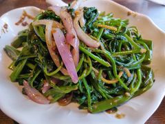 马拉盏炒通菜-大头虾越式风味餐厅(光明广场店)