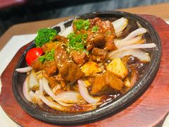铁板黑椒牛肉粒-枫千叶精致料理