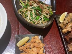 韭菜炒猪肝定食-纪州豚骨酱油拉面(锦延路店)