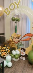 -宝宝百日宴周岁生日派对气球布置策划