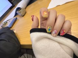 -复古绿·少女主题美甲美睫