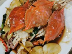 梭子蟹炒年糕-原味蒸汽海鲜(嵊泗店)