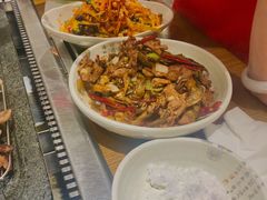 干辣椒炒牛肉-韩阳王石板烤肉