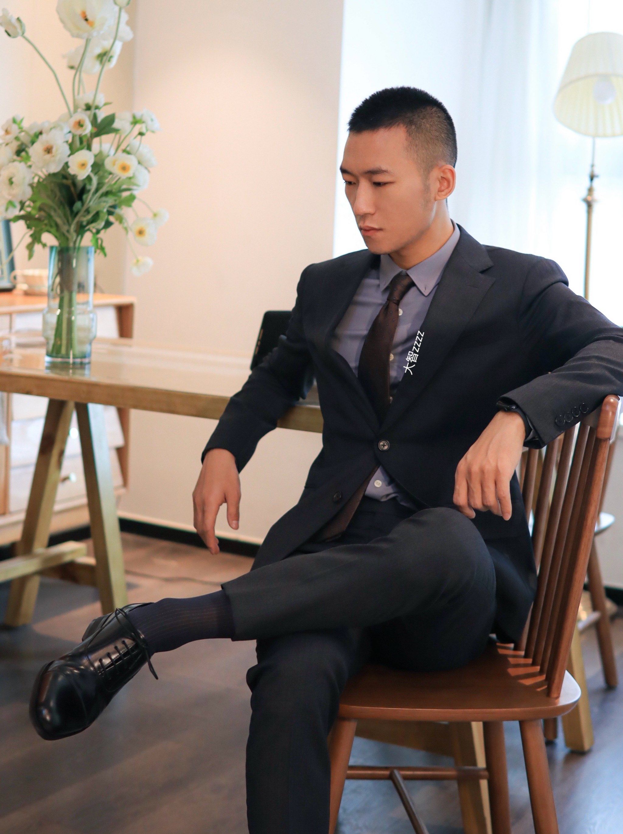 男士正装皮鞋黑袜 #正装皮鞋 #打工人的通勤穿搭 #正装男 #西装杀