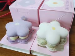 半熟花花马卡龙柚子樱花味-好利来(西美花街店)