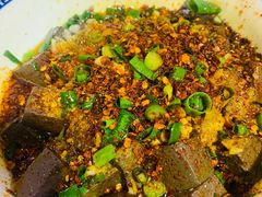 蒜子辣羊血-朱秀英梆梆肉葫芦头(琉璃街店)