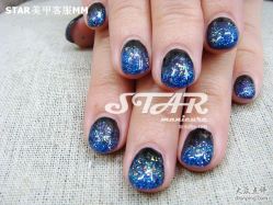 点击看大图 夜空银河-STAR美甲店