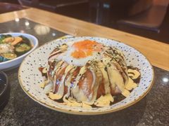 三文鱼流心熔岩饭-梦山水日本烧肉(五四广场店)