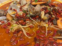 -海派美食·家宴海鲜青岛菜·石锅鲽鱼头(东方城店)
