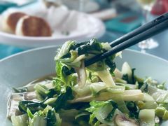 手捏菜蘑菇炒时笋-湘湖大院(越王路店)