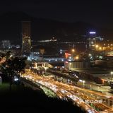 盐田港的夜与日出清晨 尽收眼底