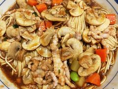 蘑菇肉丝拌面-爱家面馆(常州总店)