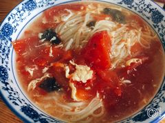 西红柿木耳鸡蛋面-竹青胶东摔面(黄岛开发区店)