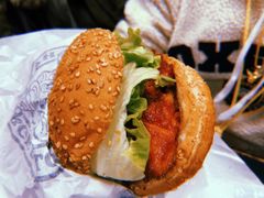 中式炸鸡汉堡-幸运小丑汉堡(Bay Area本店)