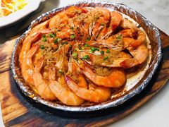 铁板基围虾-梁家大院•农家菜(昆山会展中心店)