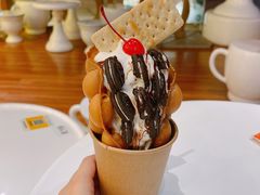 奥利奥牛奶雪糕鸡蛋仔芭菲-CHOCHENG&CO.(欢乐海岸店)