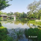 图片中的可能很多游客没有到的绿色的公园