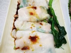 菜心粒鲜虾肠-畔山酒店中餐厅