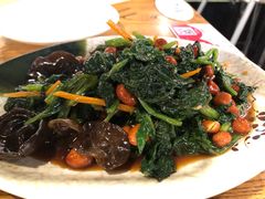老醋菠菜花生-大壮家原味烤肉(兴华北街店)