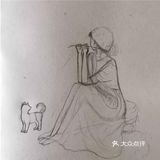 一人一狗🐶遥望着星空⭐