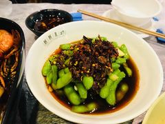 脆爽凉拌毛豆-靓靓蒸虾(中山公园店)