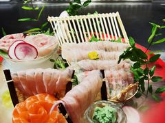 鲷鱼活造饼三文鱼刺身-松临·铁板烧&Omakase(神农店)