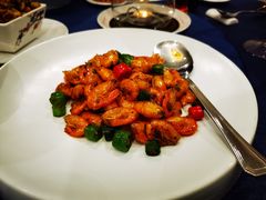 芽菜杭椒爆河虾-新加坡泰国村酒楼(五角场店)