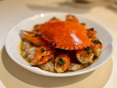 玫瑰油醋汁和乐蟹蒸手打肉饼-广州文华东方酒店·江-由辉师傅主理