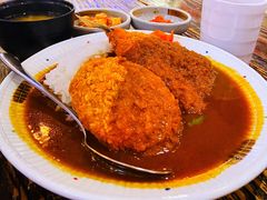 土豆饼竹荚鱼咖喱饭-平成屋· Late Night 食堂(四川北路店)