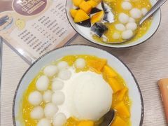 芒果雪球小丸子-佰搭果·广式茶餐厅(西华路店)
