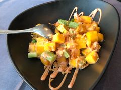 香煎三文鱼芒果色拉-蟹榭·本帮江浙菜·蟹宴(五角场合生汇商场店)