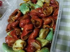 腊八蒜烧肥肠-北平小馆·烤鸭·家常菜(磨房北里店)