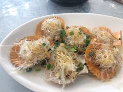 蒜蓉粉丝蒸扇贝-皓景海鲜·地标美食(双月湾店)