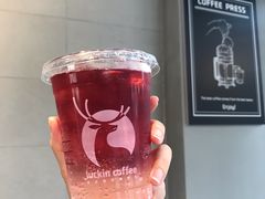 石榴蔓越莓苏打水-瑞幸咖啡(丰盛町店)