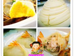 生煎翘尾虾饺&大花卷-渔娘渔家丹东海鲜(东直门店)