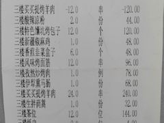 账单-巴扎美食·新疆菜·西域歌舞表演餐厅(新疆大厦店)