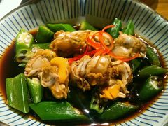 捞汁秋葵扇贝-隆喜元鱼汤包·海鲜(中联广场店)