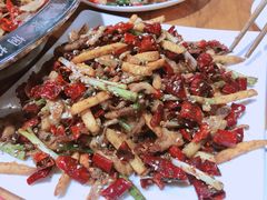 泡椒鱿鱼须-弓虽昌焖烧鸡(大竹林店)